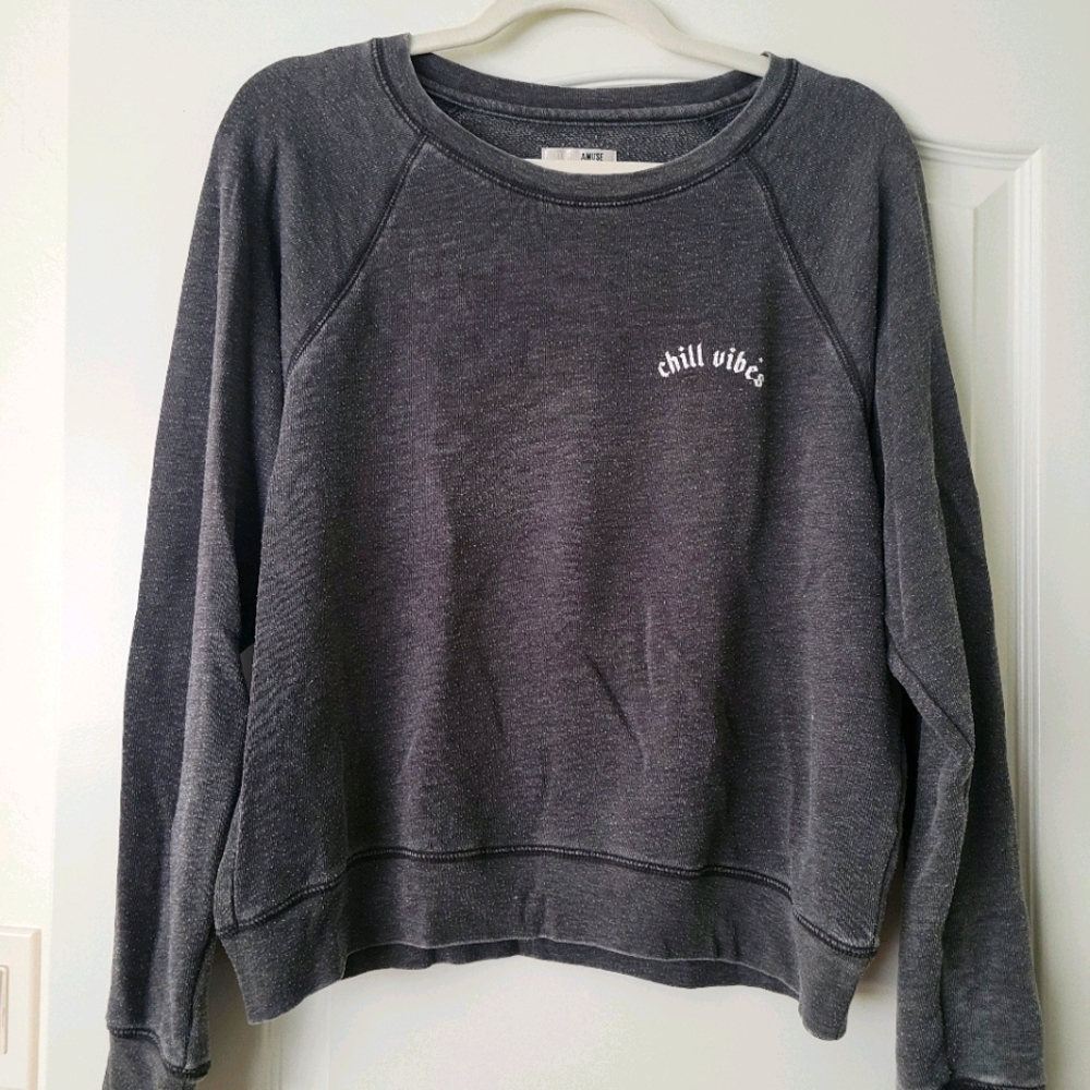 Gray Chill Vibes sweatshirt